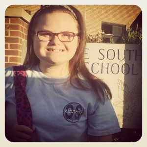 Rachel headed to help with Freshman First Day 