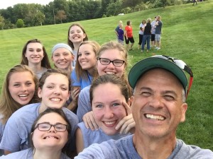 Blue Valley Friends are the BEST! Selfie with dad.