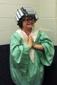 Rachel in the CYT Grease Class Beauty School Dropout. 