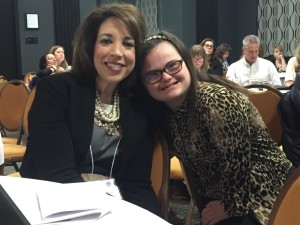 With her good friend KS Representative Erin Davis just before Erin spoke at the NDSS State Advocacy Training. She was inspiring and educational. These two are a force!