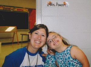 Mrs. Powers was our first school SLP. We learned a lot from each other.  