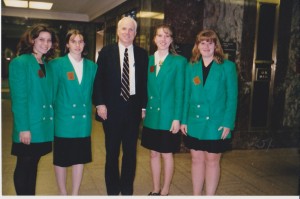 Arizona 4-H Ambassadors with Senator John McCain. 1997