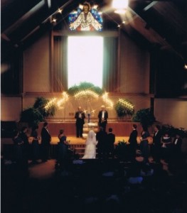 1989 Wide view of the altar and part of our guests. 