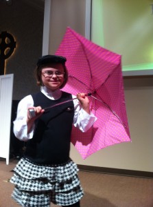 Rachel in a CYT Mary Poppins Class. 