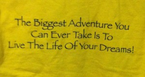 Back of Class of 2018 shirt. Remember, this is Rachel's Great Adventure!