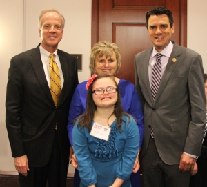 Rachel's 2nd trip to the Hill she had the honor of presenting awards to her friends, Senator Jerry Moran and Congressman Kevin Yoder.