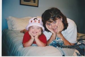 rachel & mom dora hat