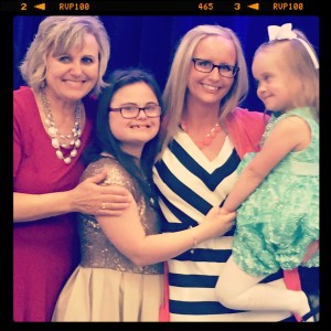 Honored to present Ms. Sherri Harnish with NDSS Ambassador of the Year Award. She and her daughter Macy are "awesome!"