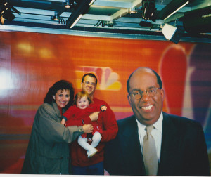 Al Roker talked to Rachel and we went to the NBC studios and got this shot back in 2000. 