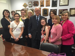 Senator Roberts (R-KS) with a great group of Kansas advocates 