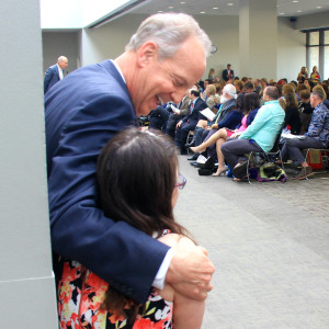 A moment with her friend and Senator Jerry Moran (R-KS) during the NDSS Champion of Change Awards lunch. 